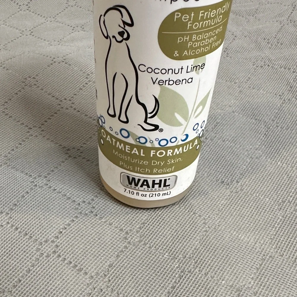 Wahl Waterless No Rinse Pet Shampoo Coconut Lime Verbena Scent NWOT Oatmeal